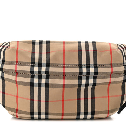 Burberry Nylon Vintage Check Medium Sonny Bum Bag  Archive Beige Black 9 of 11