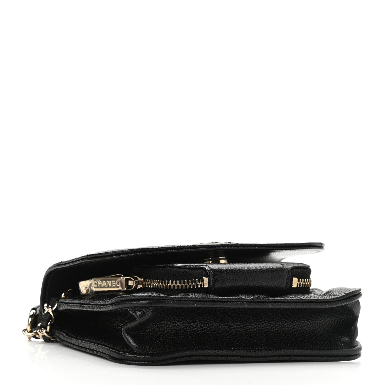 Chanel Caviar Quilted Business Affinity Clutch With Chain Black 4 of 12