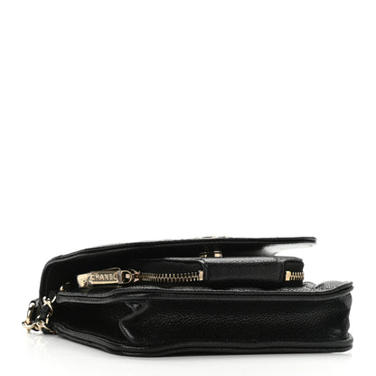 Chanel Caviar Quilted Business Affinity Clutch With Chain Black 4 of 12