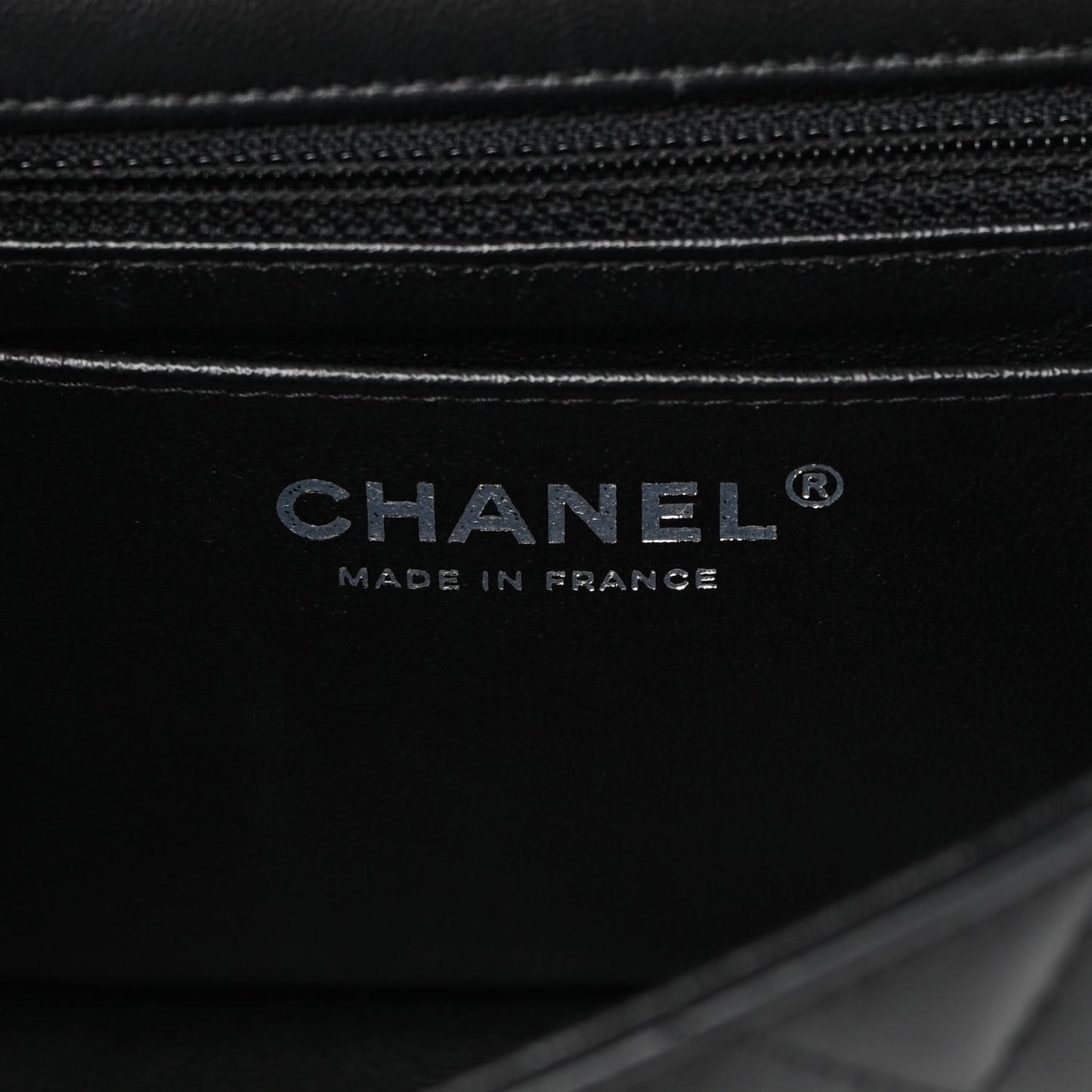 Lambskin Quilted Mini Rectangular Flap Black