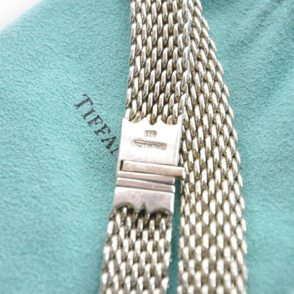 Tiffany Sterling Silver Somerset Mesh Necklace 5 of 5