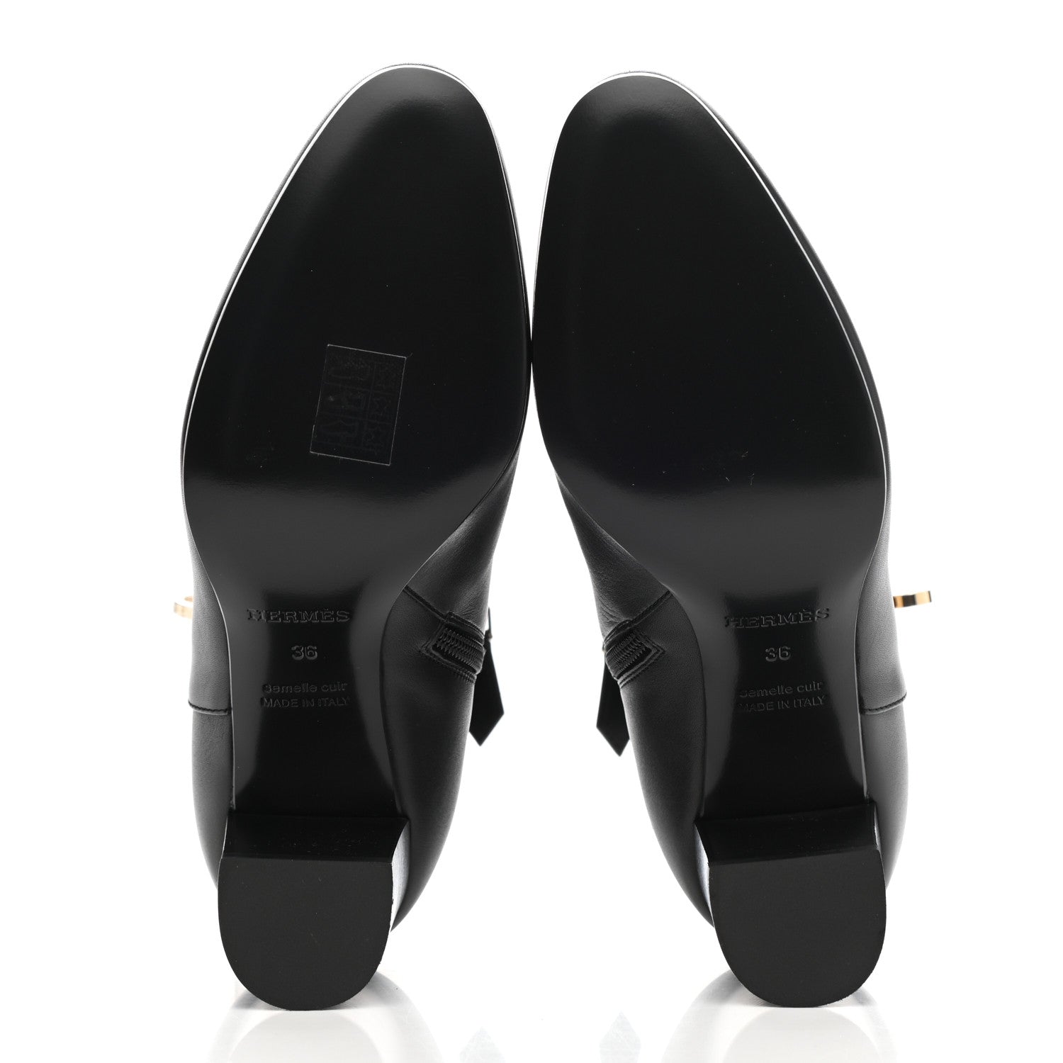 Hermes Calfskin Saint Germain Ankle Boots 36 Black 5 of 9