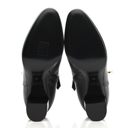Hermes Calfskin Saint Germain Ankle Boots 36 Black 5 of 9