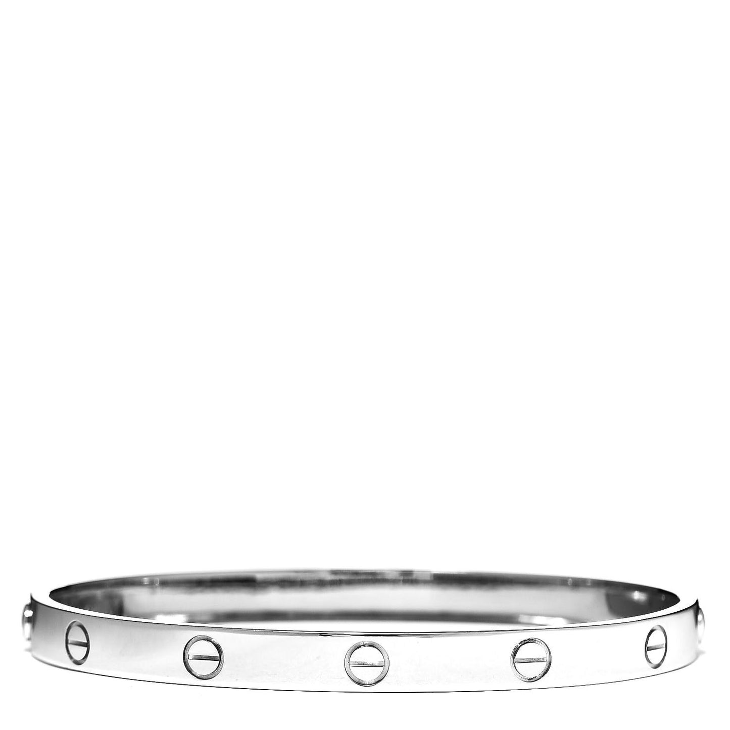 18K White Gold LOVE Bracelet 19
