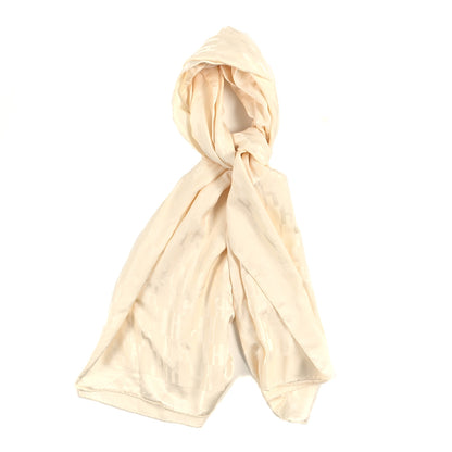 Hermes Silk Wool Faconnee Grand H Scarf 1 of 4