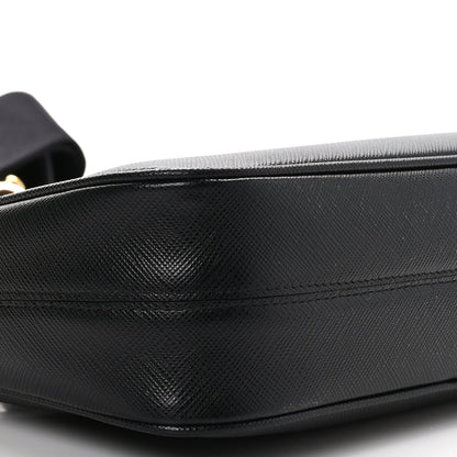 Prada Saffiano Lux Re-Edition 2005 Shoulder Bag Black 8 of 9