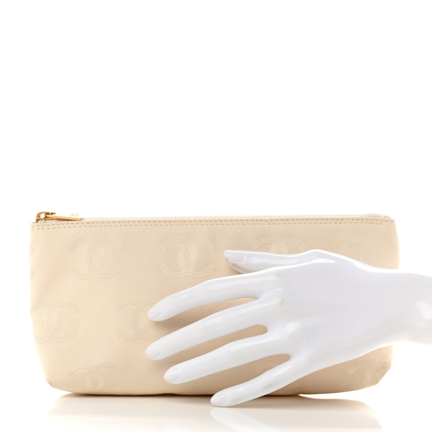 Chanel Nylon CC Cosmetic Pouch Light Pink 2 of 5