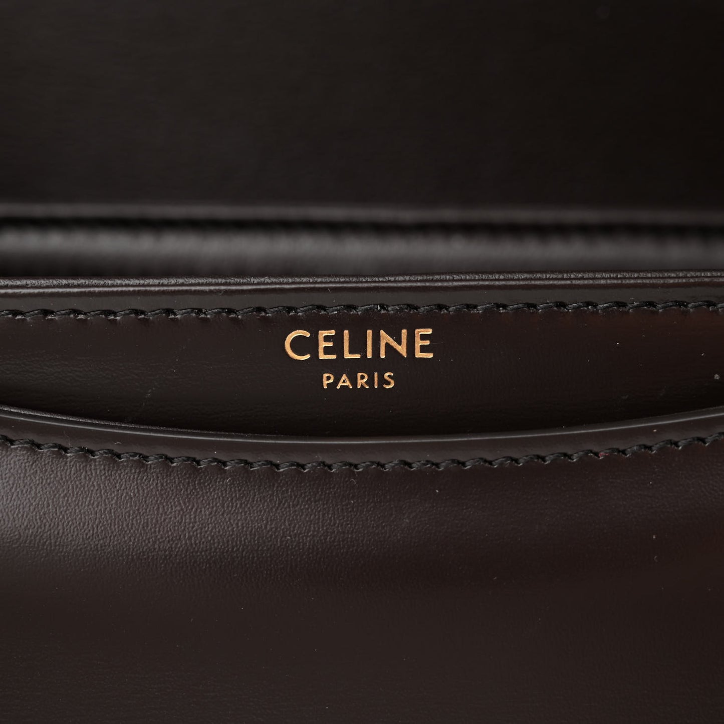 Shiny Calfskin Teen Besace Brown