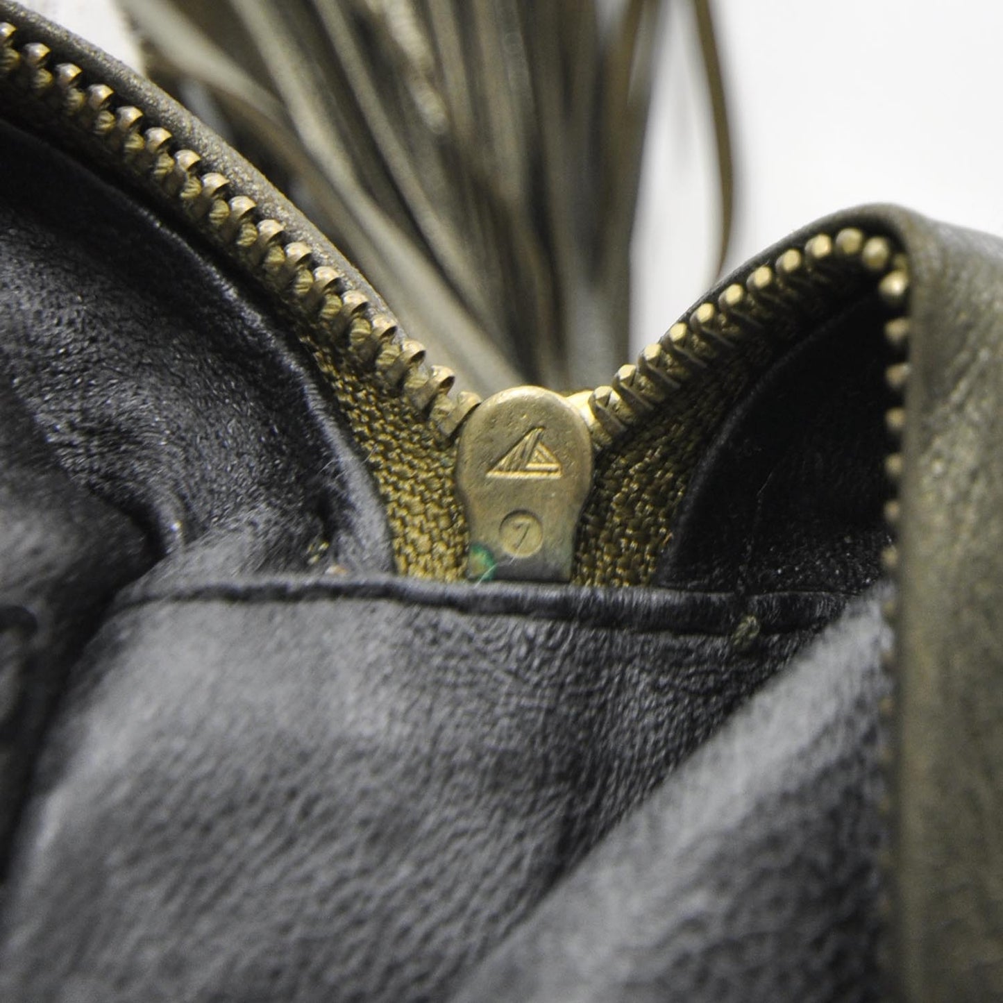 Quilted Lambskin Tassel Shoulder Bag Metallic