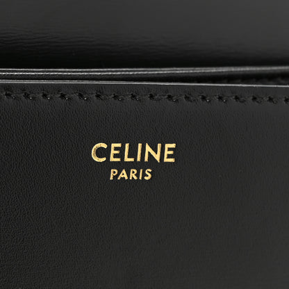 Celine Shiny Calfskin Medium Triomphe Black 7 of 12