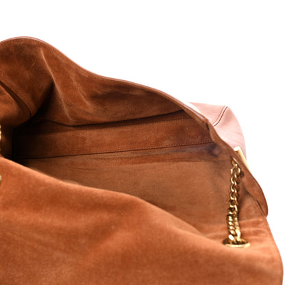 Saint Laurent Smooth Calfskin Suede Medium Reversible Monogram Kate Satchel Light Ochre 5 of 16