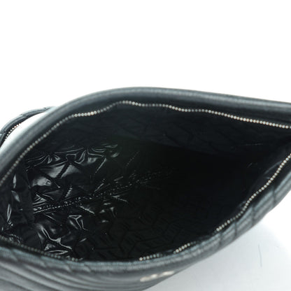 Chanel Calfskin Chevron CC Beauty Clutch Black 4 of 6