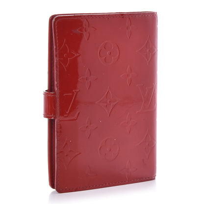 Louis Vuitton Vernis Small Ring Agenda Cover Red 3 of 10
