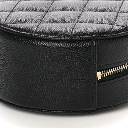 Chanel Caviar Quilted Round Clutch With Chain Black 10 of 10