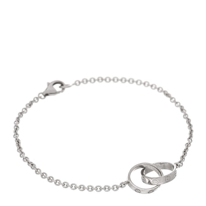 Cartier 18K White Gold Interlocking LOVE Bracelet 1 of 4