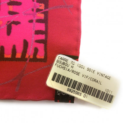Hermes Silk Boubou H Scarf 70 Fuchsia 6 of 6