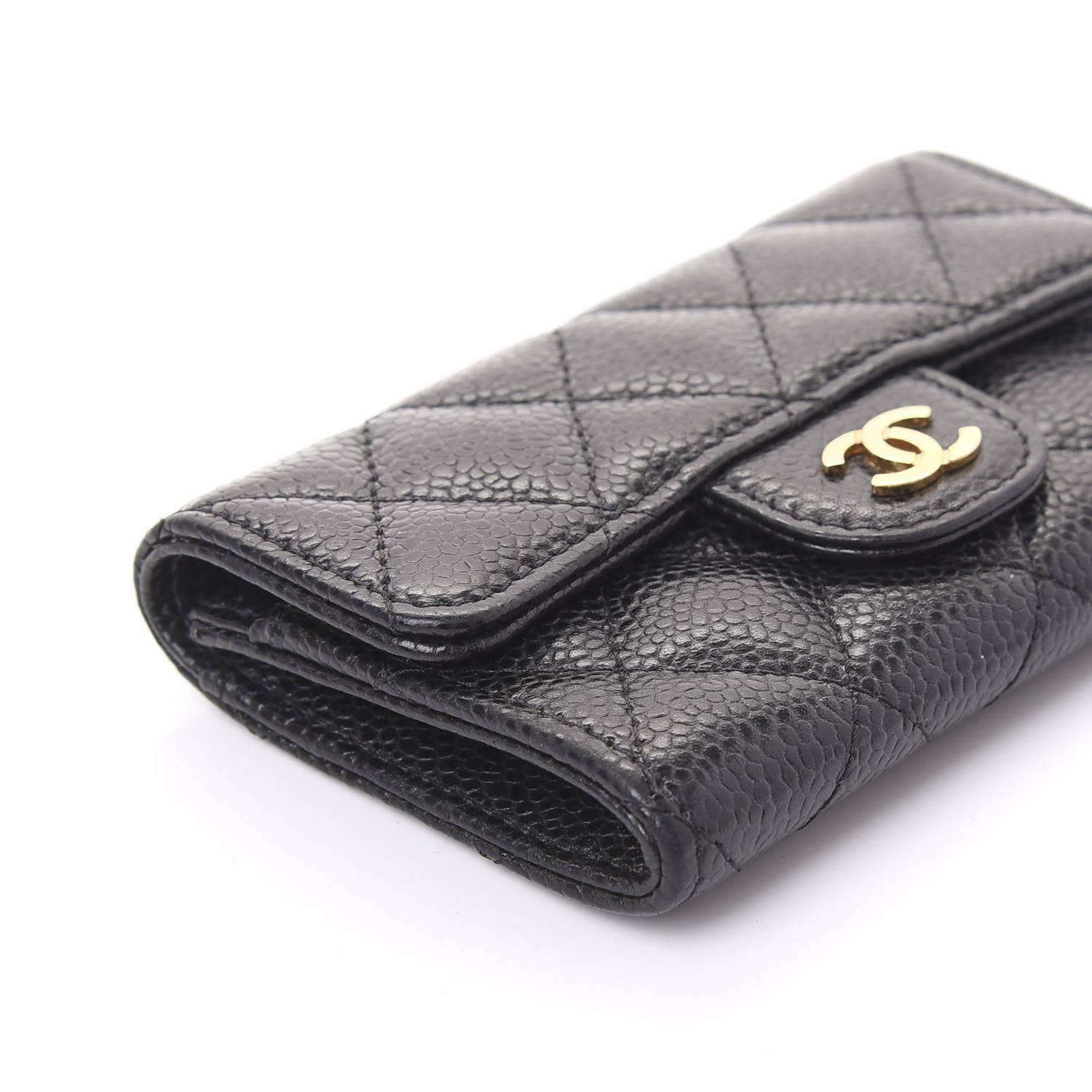 Chanel Caviar Quilted Flap Card Holder Black 5 of 11