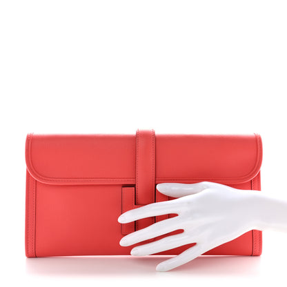 Hermes Swift Jige Elan 29 Clutch Rose Texas 2 of 7