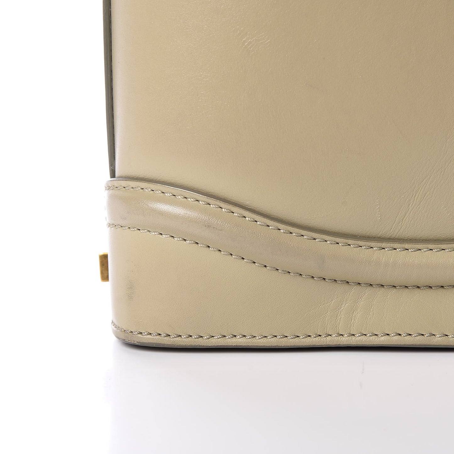 Smooth Calfskin Mini Luggage Light Grey