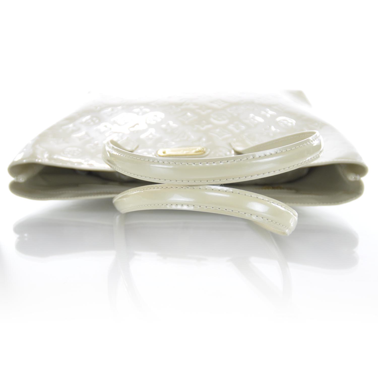 Louis Vuitton Vernis Wilshire MM Blanc Corail 4 of 10