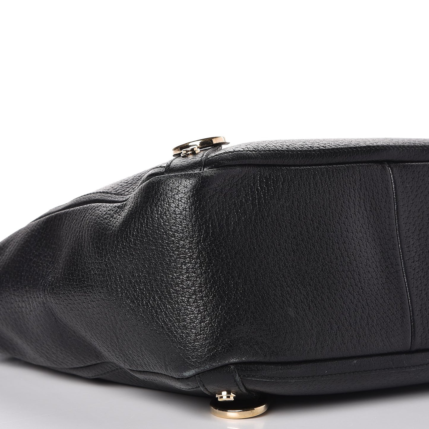 Calfskin Abbey Tote Black