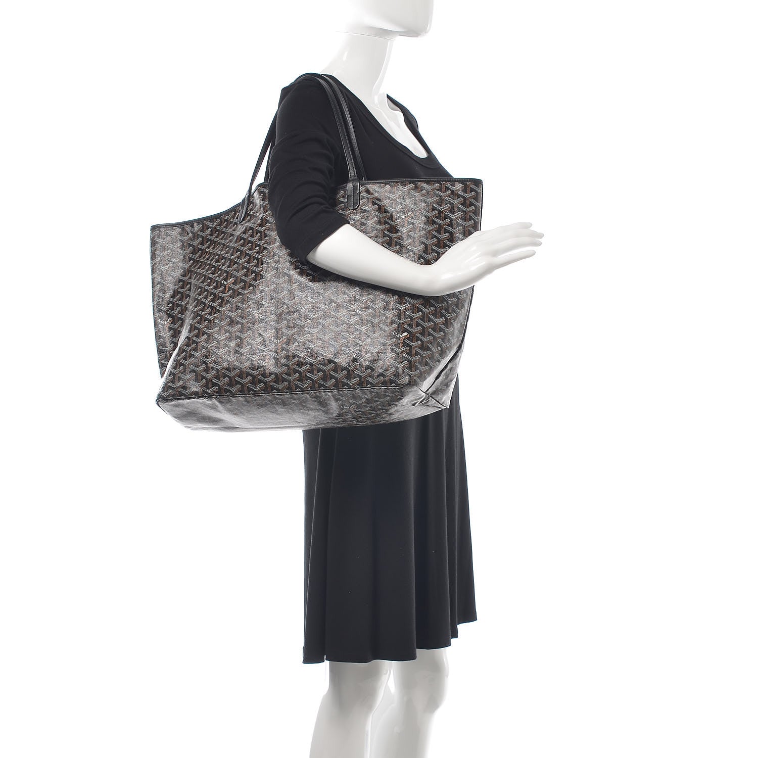 Goyard Goyardine Saint Louis GM Black 2 of 8