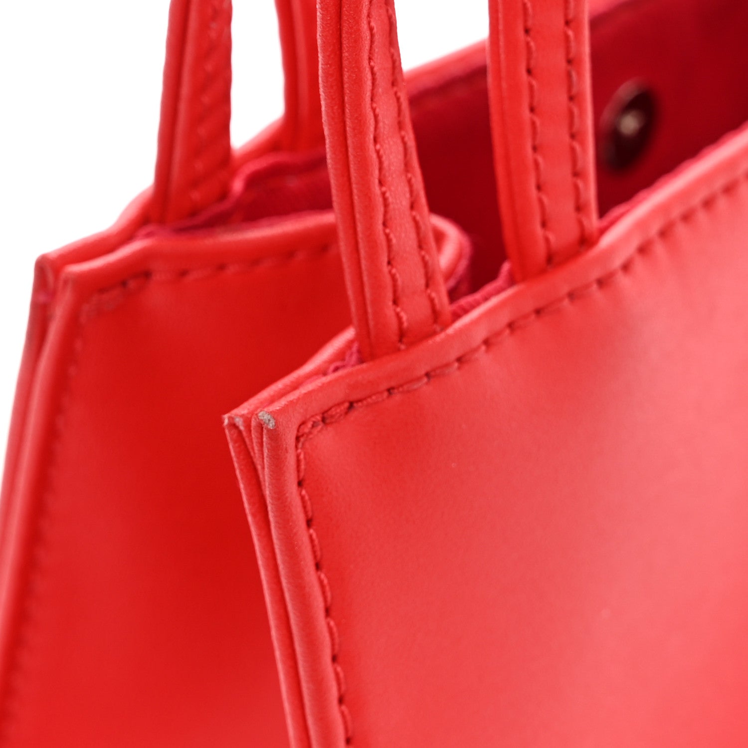 Telfar Vegan Leather Small Shopping Bag Red 13 of 13