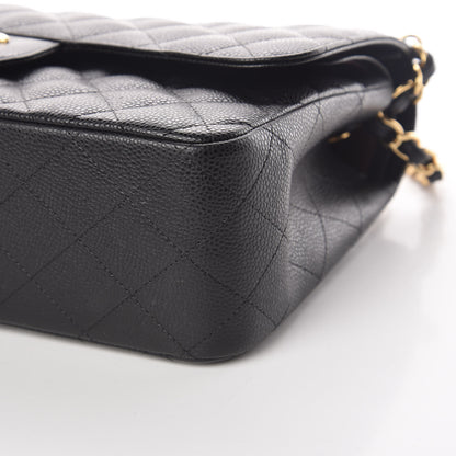 Chanel Caviar Quilted Jumbo Double Flap Black 9 of 9