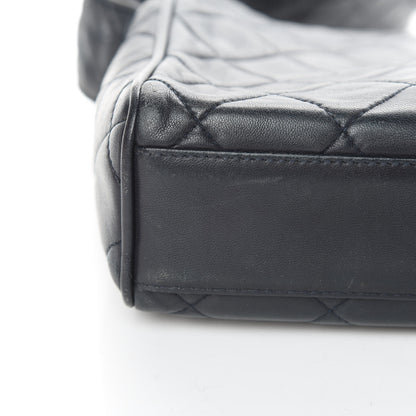 Chanel Lambskin Quilted CC Shoulder Bag Navy 16 of 19