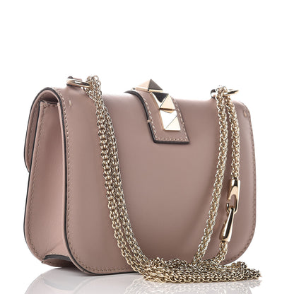 Valentino Garavani Vitello Small Glam Lock Rockstud Flap Poudre 3 of 8