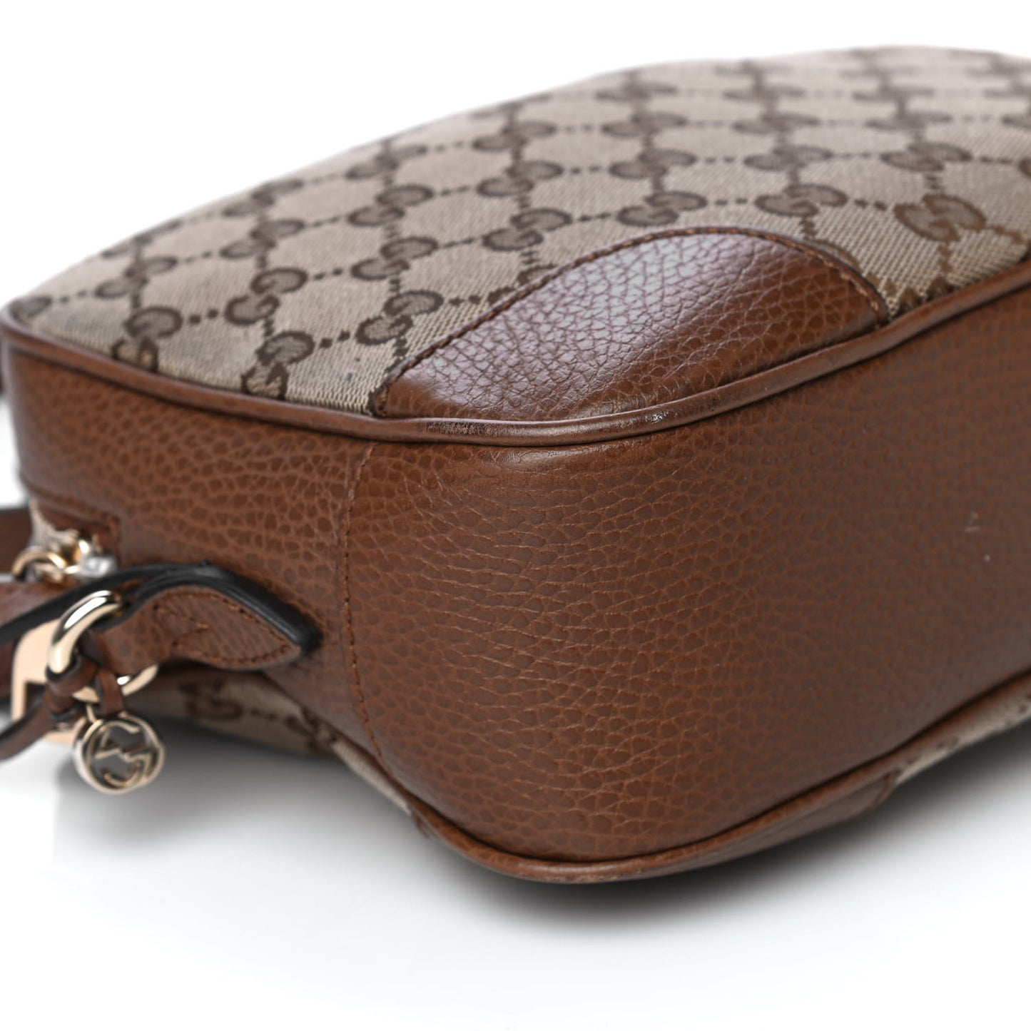 Monogram Mini Bree Messenger Bag Beige Tabacco
