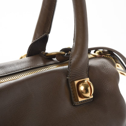 Chloe Calfskin Medium Kira Bowler Tote Khaki 9 of 16