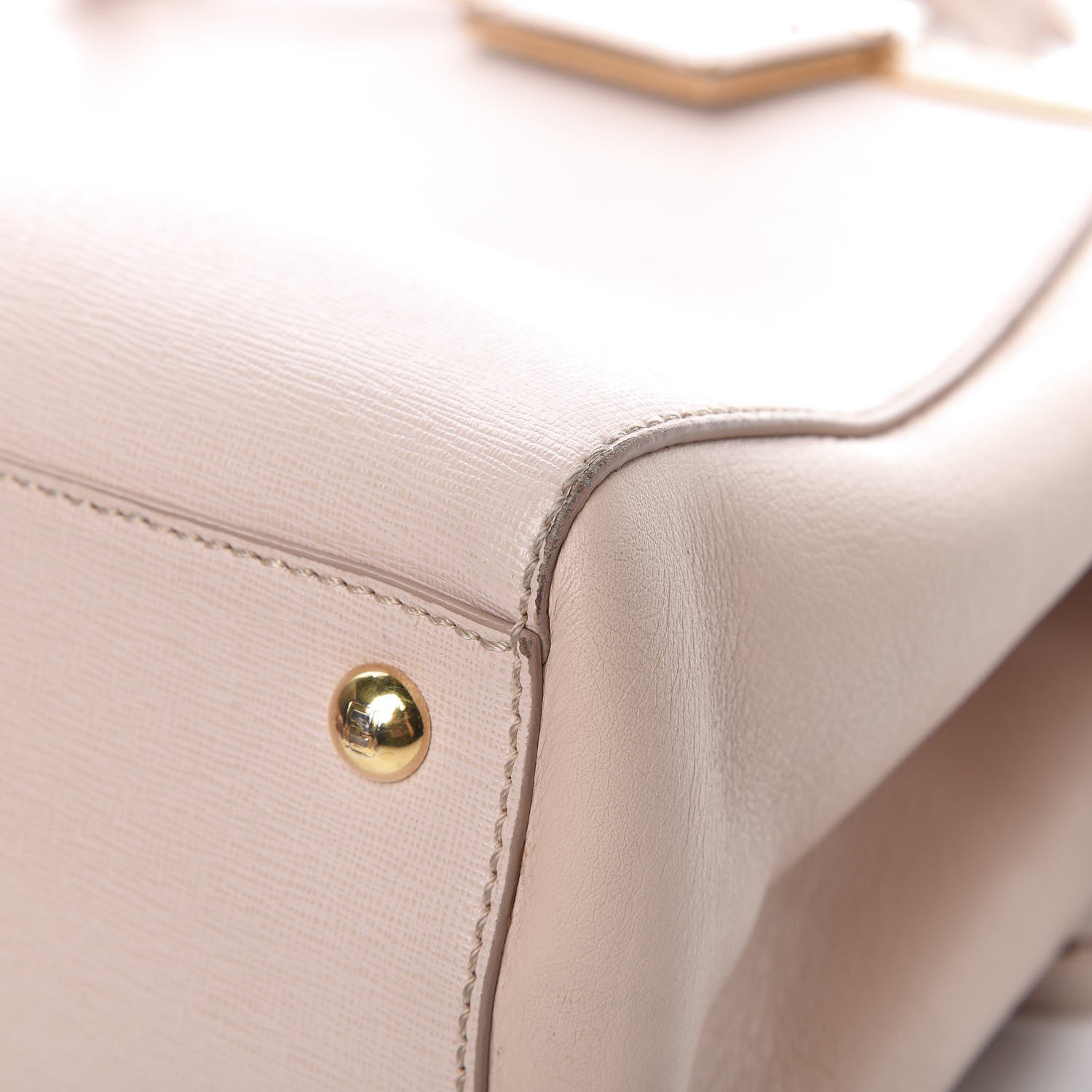 Fendi Vitello Elite Flamingo Petite 2Jours Tote Rosa Plaster 10 of 16