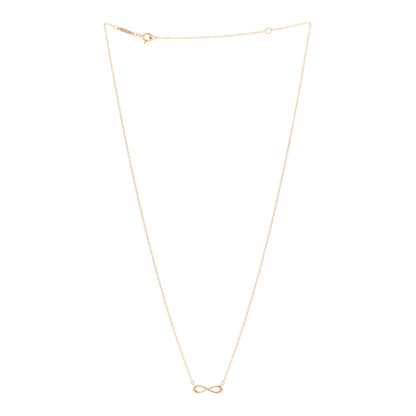 Tiffany 18K Rose Gold Infinity Pendant Necklace 2 of 3