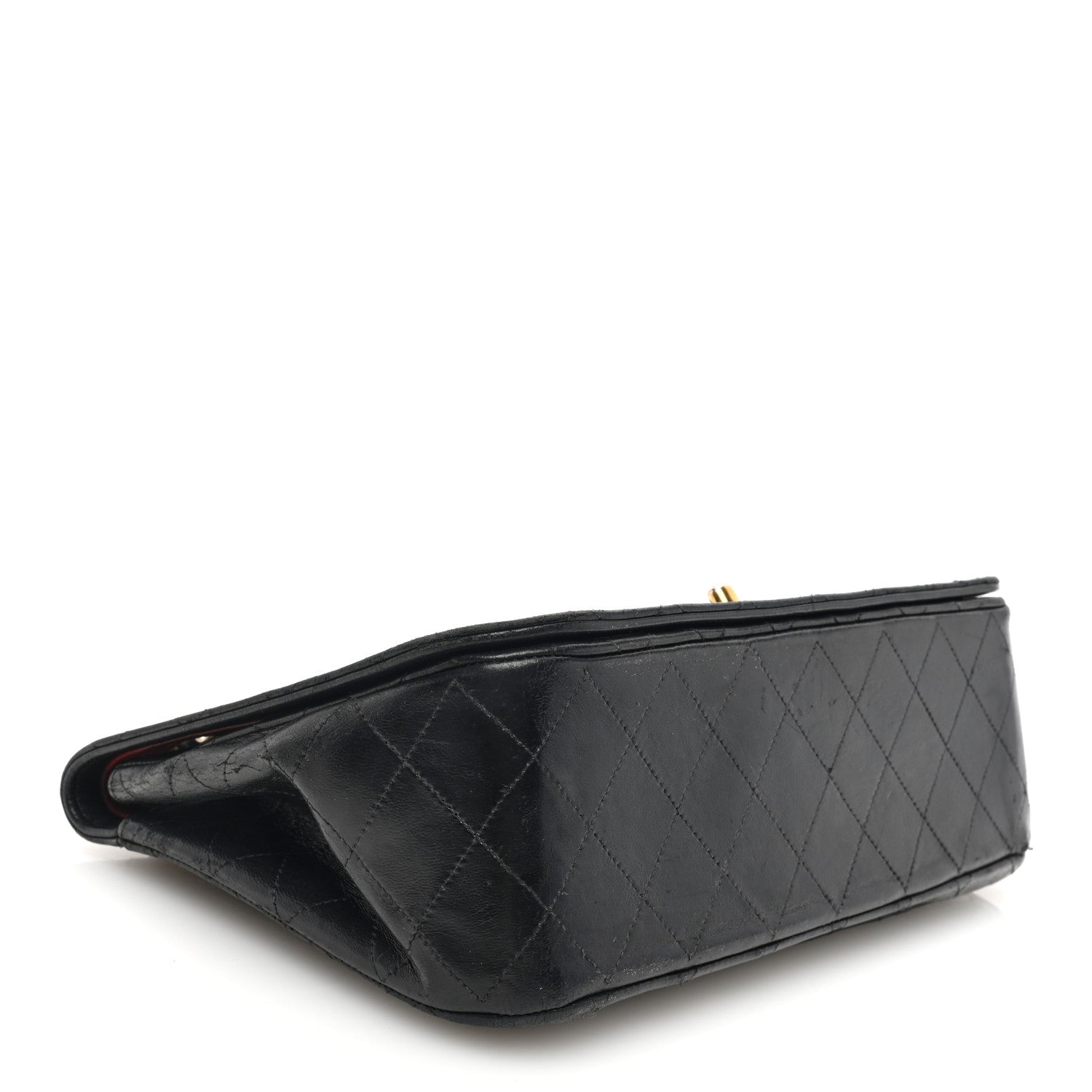 Chanel Lambskin Quilted Medium Double Pocket Flap Black 4 of 12