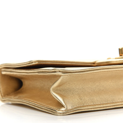 Chanel Metallic Calfskin Cocallover Flap Gold 5 of 9