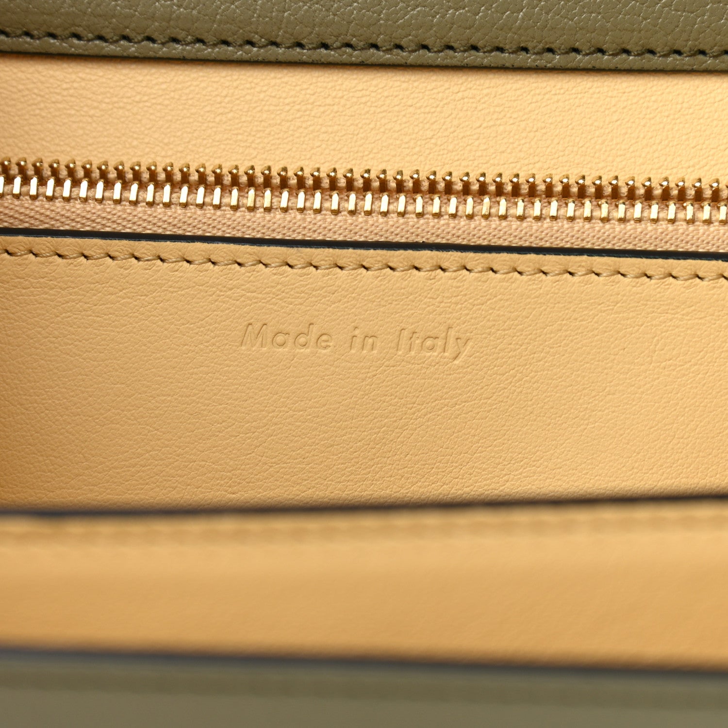 Celine Goatskin Classic Box Medium Flap Bag Army Green 7 of 15