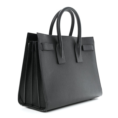 Saint Laurent Grained Calfskin Small Sac De Jour Black 2 of 13