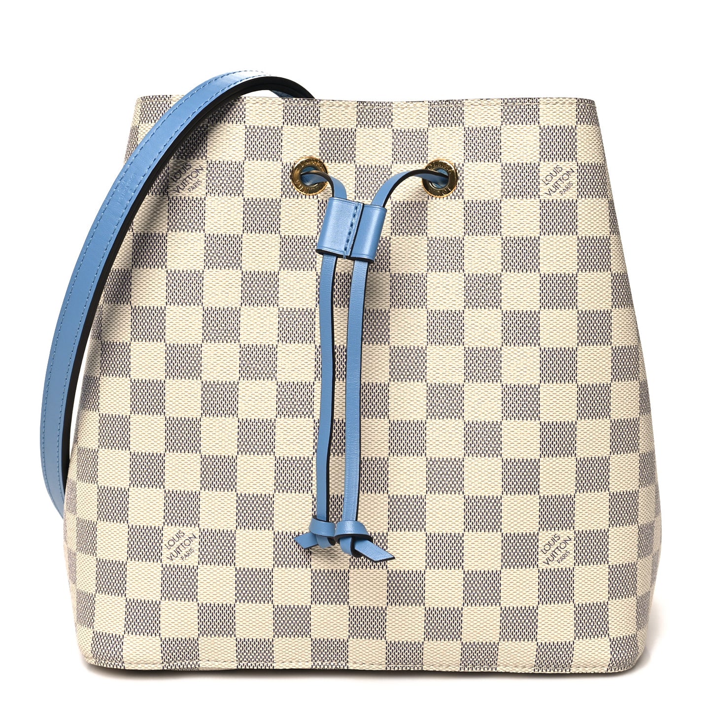 Damier Azur Neonoe MM Bleuet