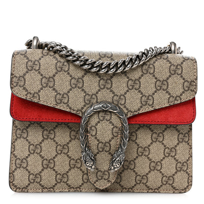 Gucci GG Supreme Monogram Mini Dionysus Shoulder Bag Hibiscus Red 1 of 11