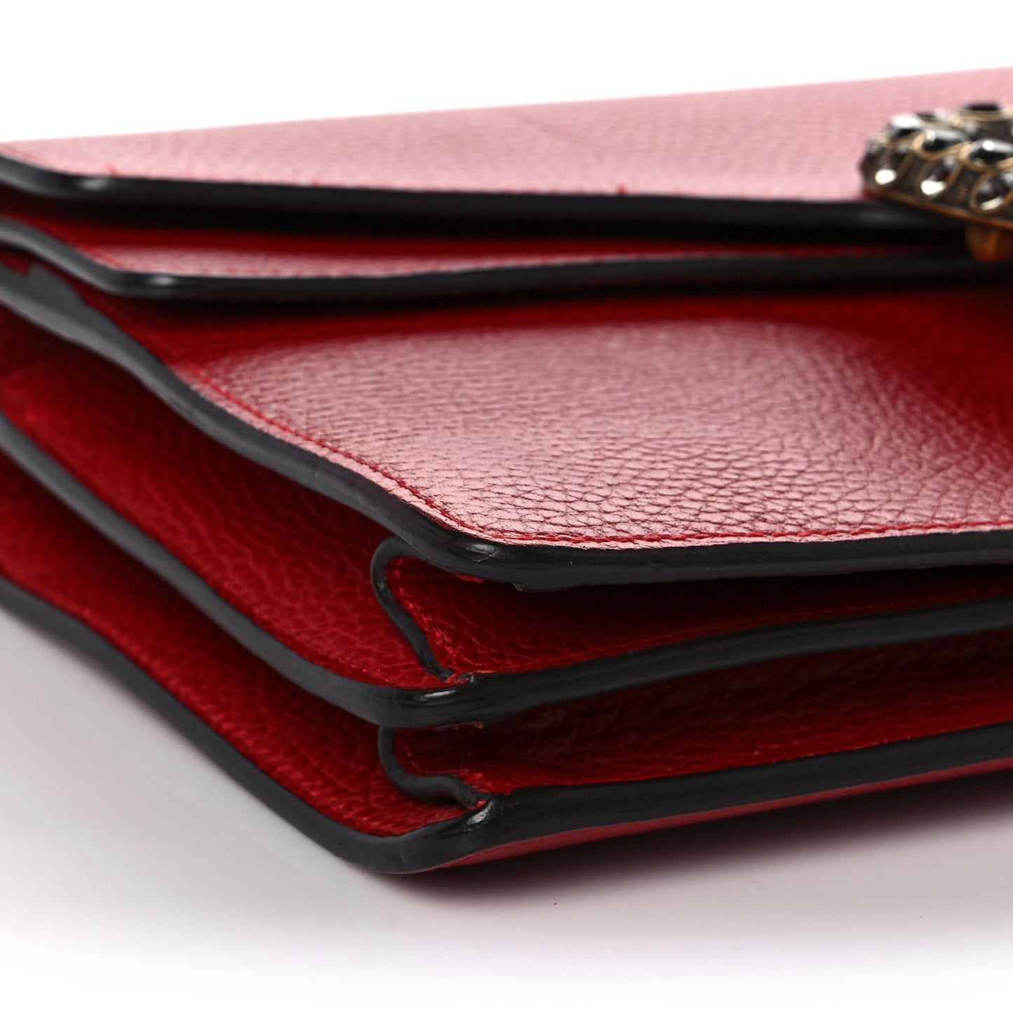 Dollar Calfskin Swarovski Crystal Small Dionysus Shoulder Bag Hibiscus Red