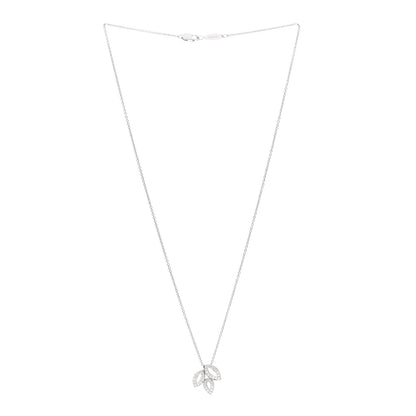 Harry Winston Platinum Diamond Small Lily Cluster Pendant Necklace 3 of 6