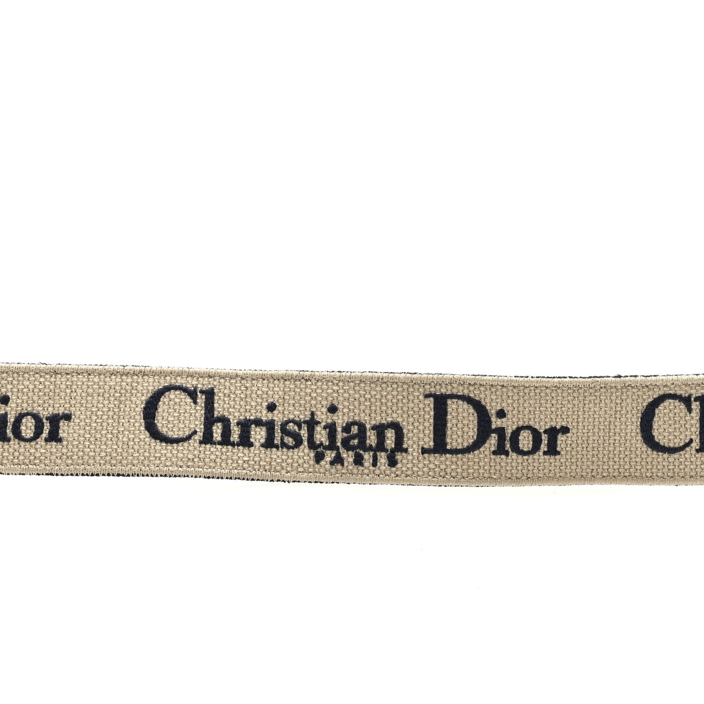 Canvas Embroidered Shoulder Strap Blue