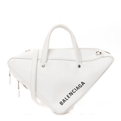 Balenciaga Calfskin S Triangle Duffle White 1 of 15