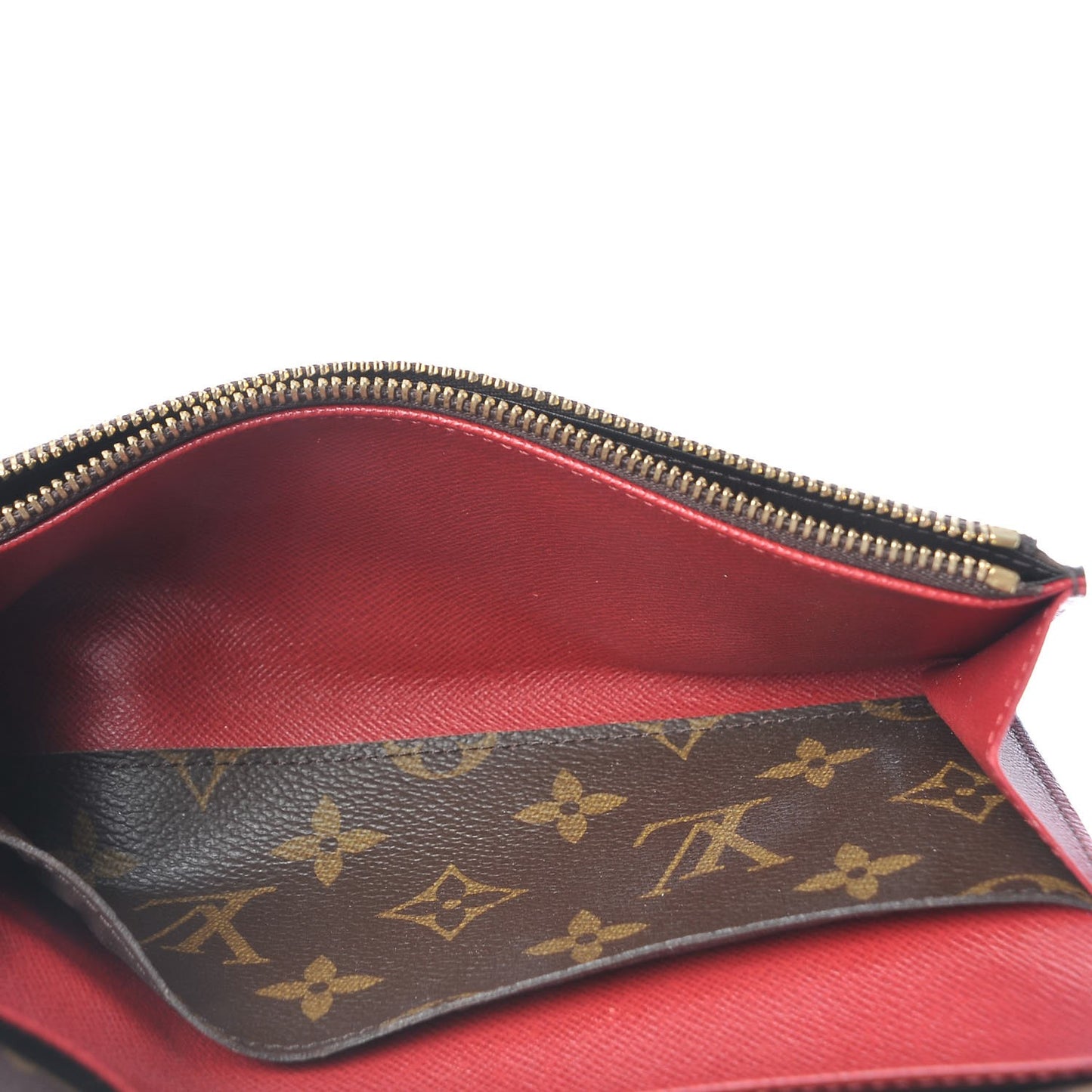 Monogram Emilie Wallet Red
