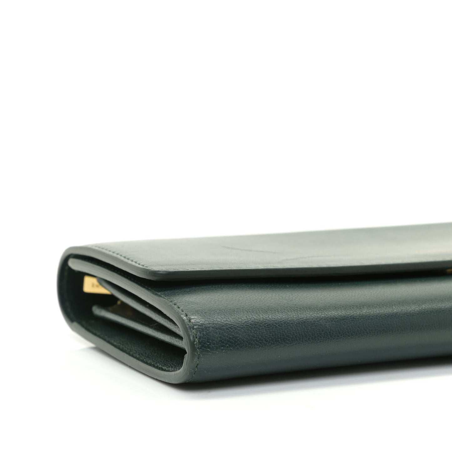 Lambskin Large Flap Wallet Emerald