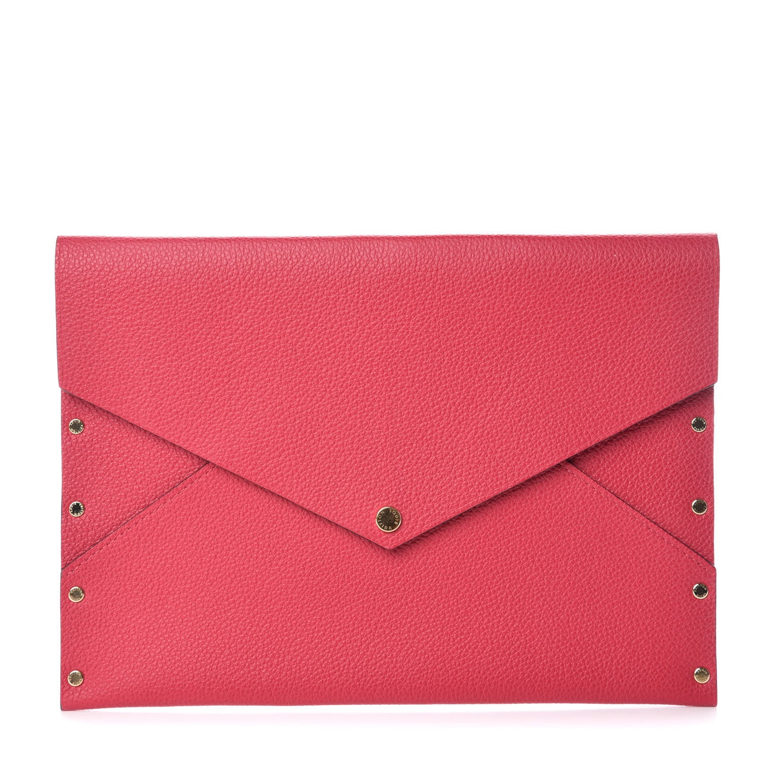Louis Vuitton Cuir Rivets Enveloppe Fuchsia 1 of 8
