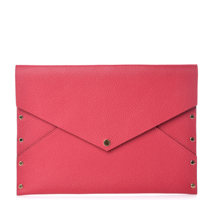 Louis Vuitton Cuir Rivets Enveloppe Fuchsia 1 of 8