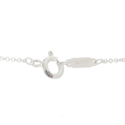 Tiffany Sterling Silver Modern Keys Hexagon Key Pendant Necklace 3 of 4