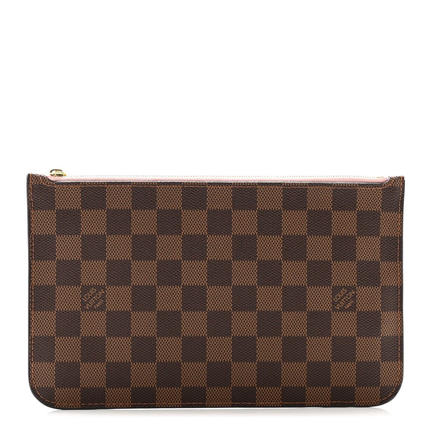 Louis Vuitton Damier Ebene Neverfull MM GM Pochette Rose Ballerine 1 of 10